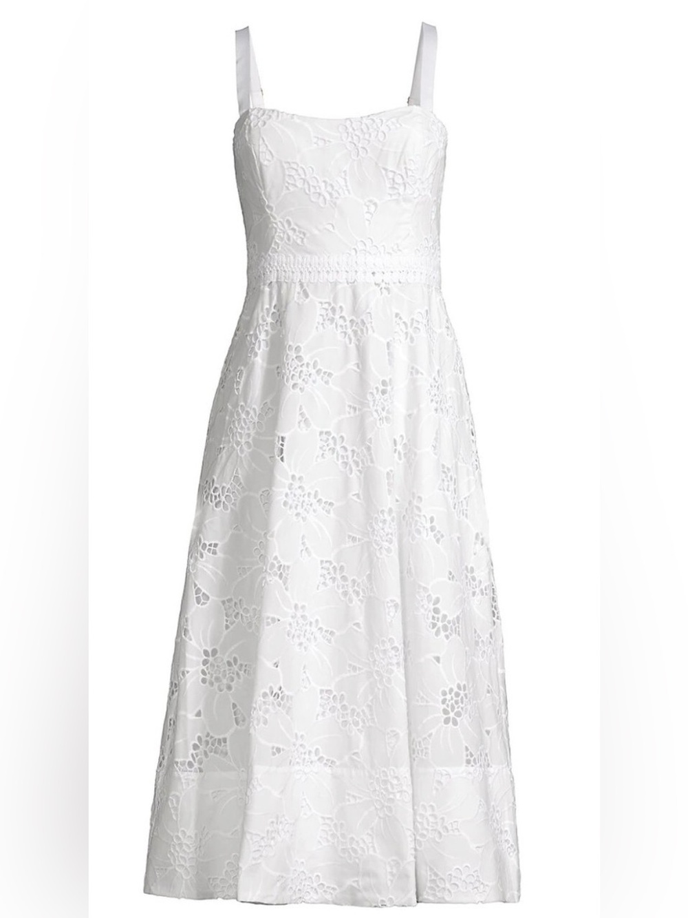 Lilly Pulitzer Eyelet Fawn Midi Dress in Resort White
